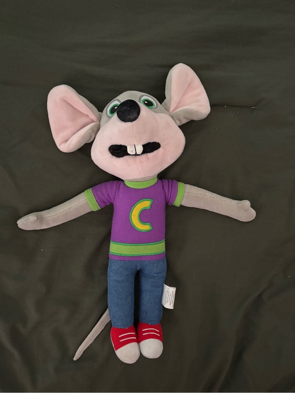 Chuck E. Cheese Pizza Chucky Mouse Plush 13" Stuffed Animal 2013